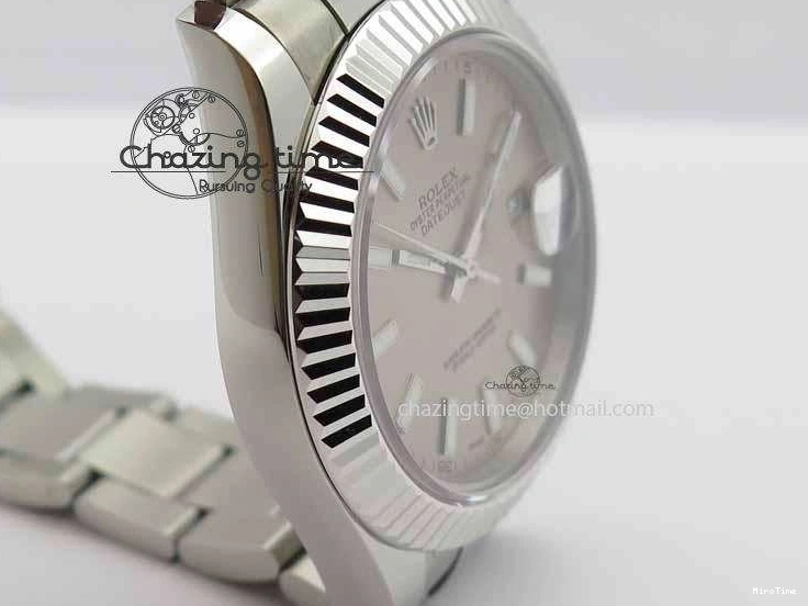 MiroTime 1221 DateJust II 41mm SS BP Maker Best Edition Gray Dial On SS Bracelet SA Trendsetting 3736